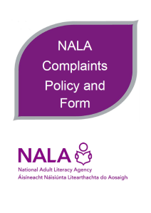 NALA Complaints Policy