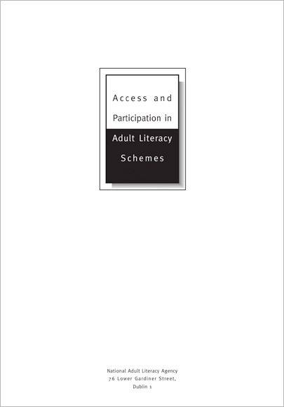 Access and participation in adult literacy schemes - research report (1998)