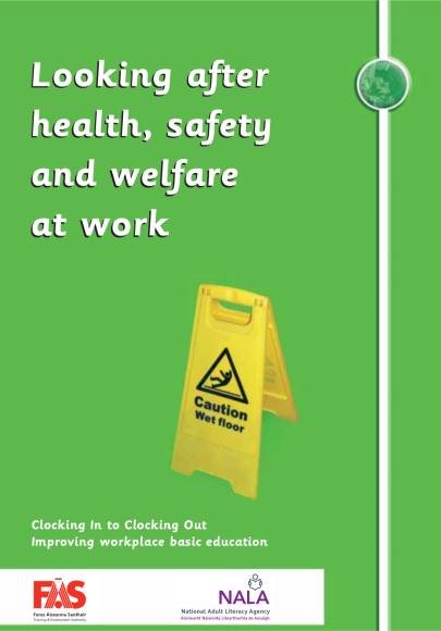 Looking after health safety and welfare at work, and improving basic education banner image