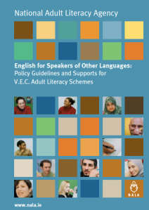 English for speakers of other languages - policy guidelines for VEC adult literacy schemes
