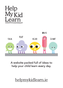 Flyer - Help My Kid Learn