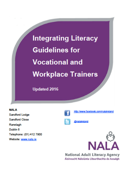 Integrating literacy - guidelines for vocational and workplace trainers