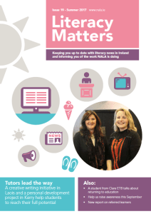 Literacy Matters Summer 2017 (issue 19)