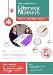Literacy Matters Winter 2014 (issue 14)