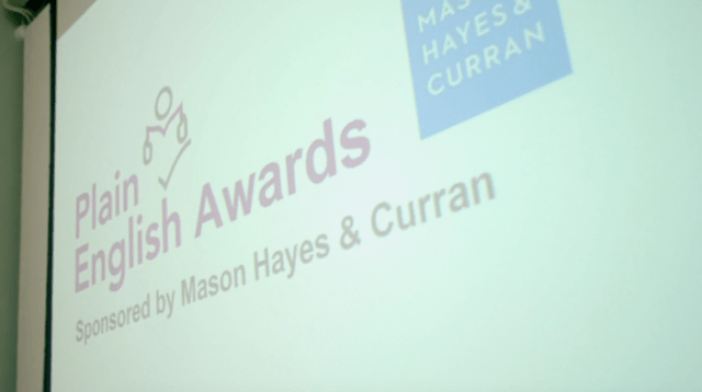 image of screen of a presentation
