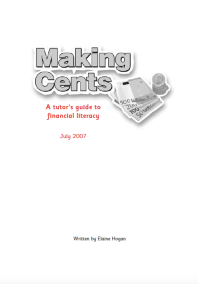 Making cents' a tutors guide to financial literacy