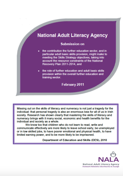 NALA Further Education and Training Submission (2011)