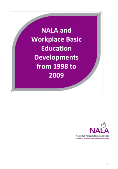 NALA and workplace basic education developments 1998-2009