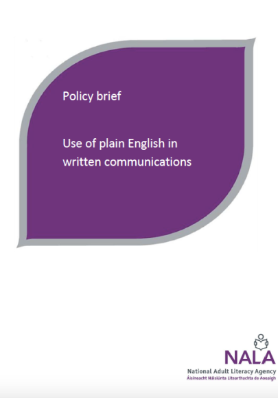 NALA policy paper on plain English (2009)