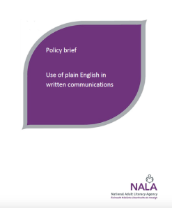 NALA policy paper on plain English (2009)