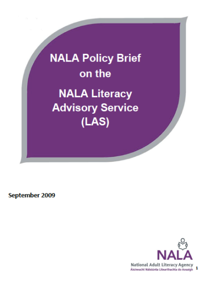 NALA policy paper on the literacy advisory service (2009)