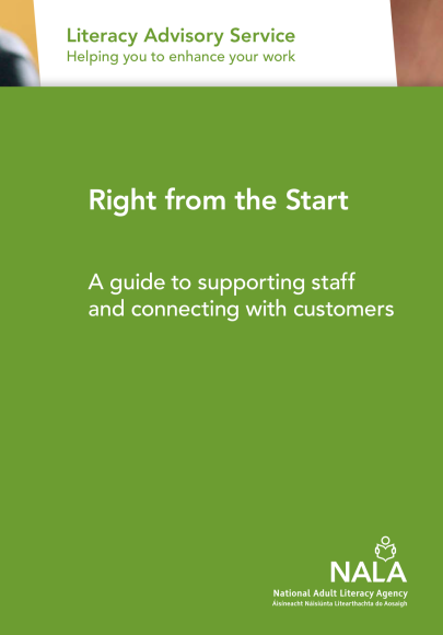 Right from the start - a guide to supporting staff and connecting with customers