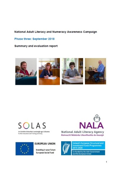 2018 National Adult Literacy Awareness Campaign Evaluation - phase 3