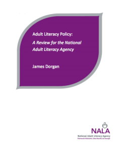 Adult Literacy Policy - a review for the National Adult Literacy Agency (2009)