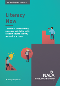 Book cover: Literacy now - NALA 2020