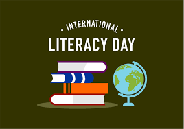 Designed image for International Literacy Day, Tuesday 8 September 2020