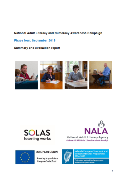 2019 National Adult Literacy and Numeracy Awareness Campaign