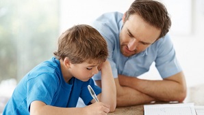 Stock image: A father with his child