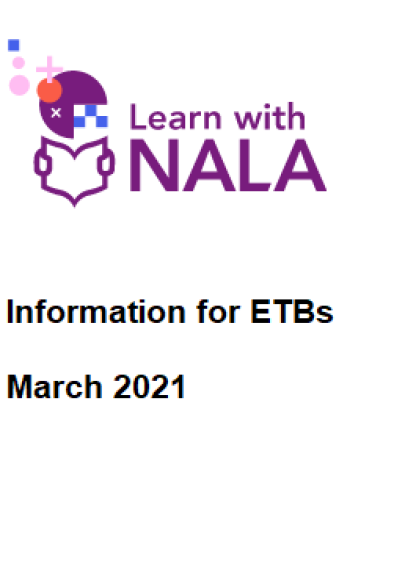 Learn with NALA - information for ETBs - Cover