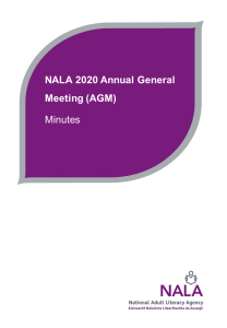 NALA 2020 AGM Minutes