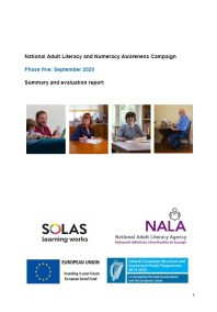 National Adult Literacy and Numeracy Awareness Campaign 2020 evaluation