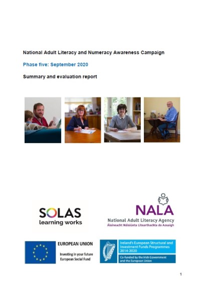 National Adult Literacy and Numeracy Awareness Campaign 2020 evaluation