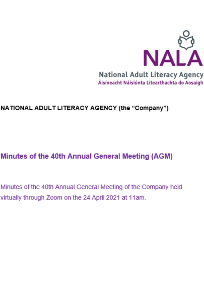 NALA AGM minutes