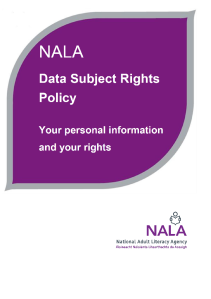 NALA Data Subject Rights Policy