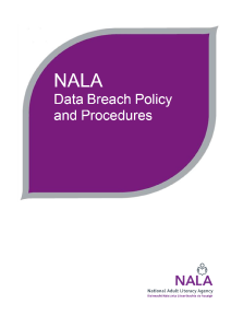 NALA Data Breach Policy and Procedures