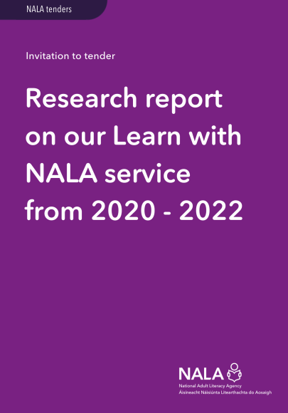 Invitation to tender cover - Research Report