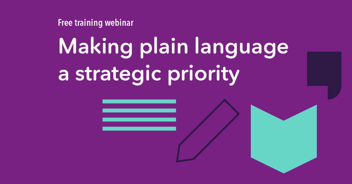 Plain language webinar