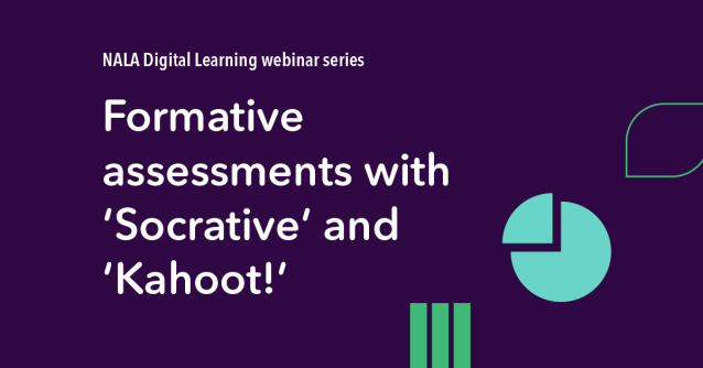 Webinar: Formative assessments with ‘Socrative’ and ‘Kahoot!’