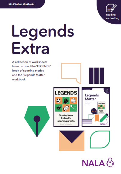 Worksheet cover: Legends Extra worksheets NALA