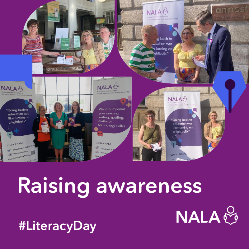 NALA team raising awareness about literacy support at post offices