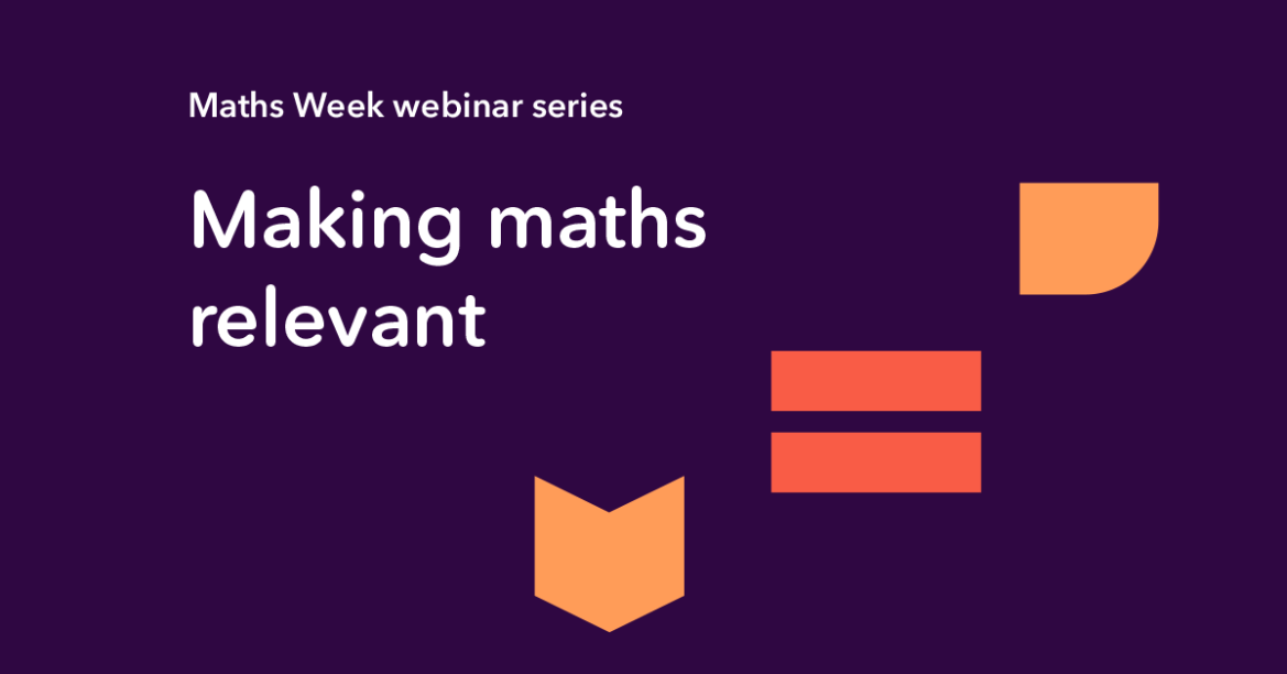 Maths week making maths relevant web