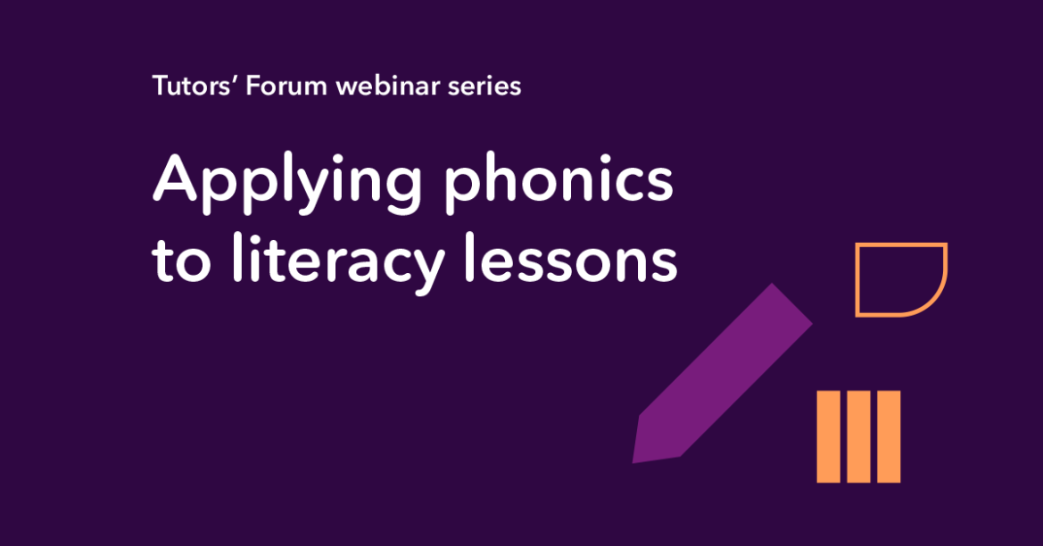 Applying phonics to literacy lessons web