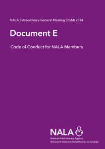 Document E Code of Conduct for NALA Members