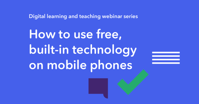 How to use free, built-in technology on mobile phones