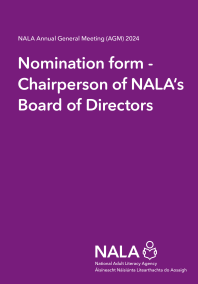 Nomination forrm Chairperson of NALA’s Board of Directors