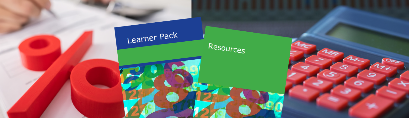 Leaner pack and resources shown with a calculator