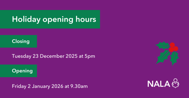 Holiday opening hours. Closing: Tuesday 23 December 2025 at 5pm. Opening: Friday 2 January 2026 at 9.30am