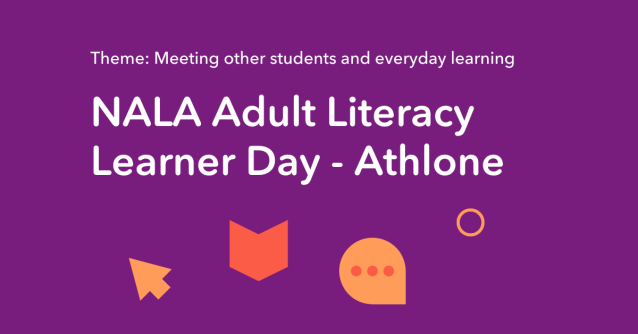 NALA Adult Literacy Learner Day in Athlone. Web banner