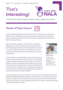 That’s Interesting! – May 2025 worksheet (Issue 116)