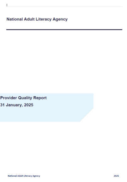 NALA QQI Provider Quality Report 2024 cover