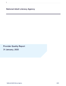 NALA QQI Provider Quality Report 2024 cover