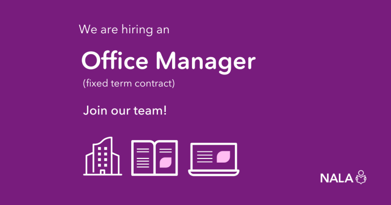 Office Manager fixed term contract - web banner cover