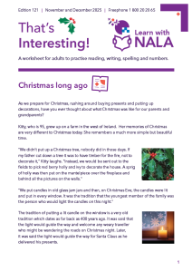 Thats Interesting November and December 2025 cover