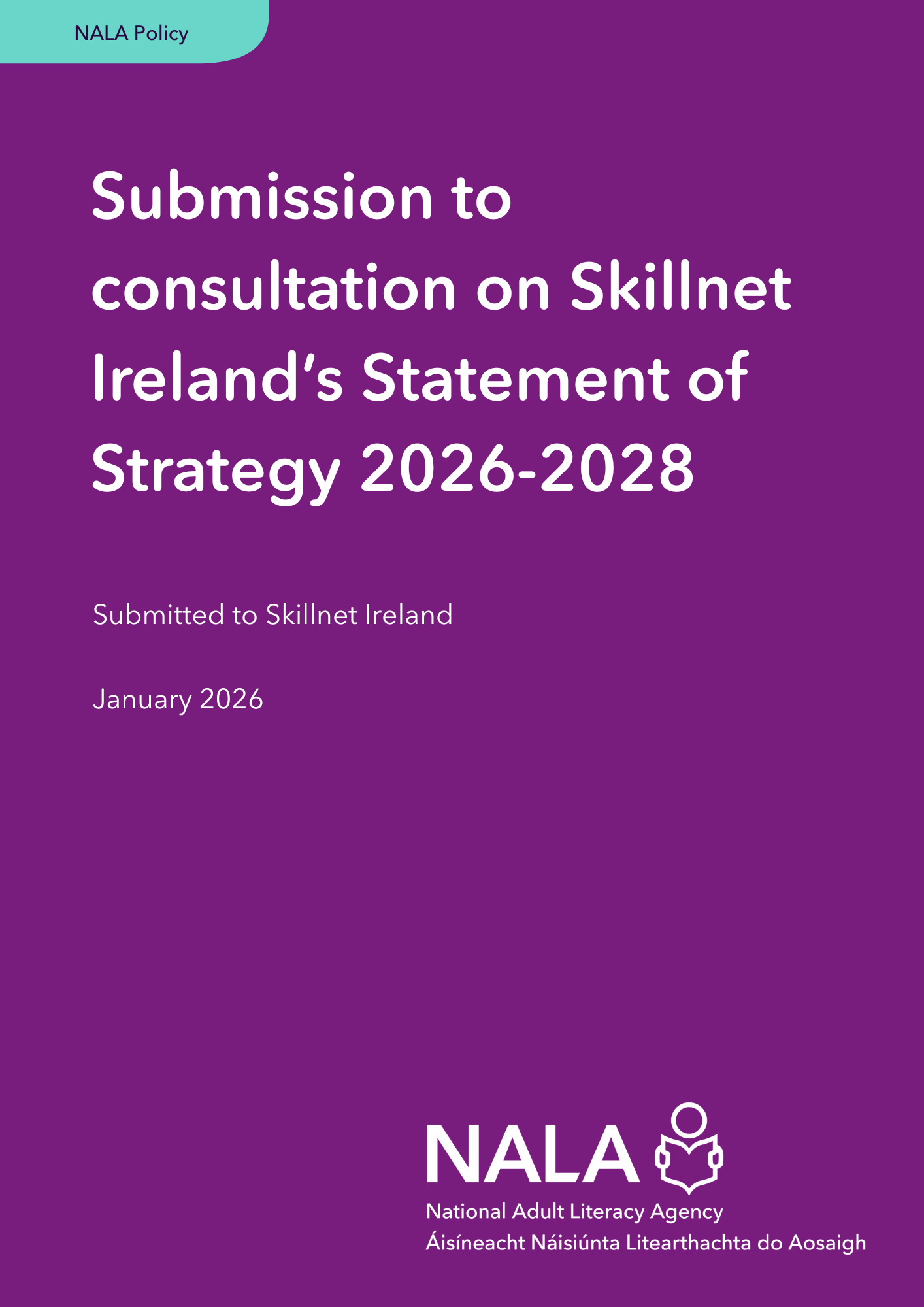 Submission to SkillNet Ireland Strategy 2026-2028 cover