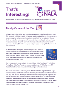 That's Interesting worksheet January 2026 cover