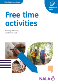 Free time activities cover